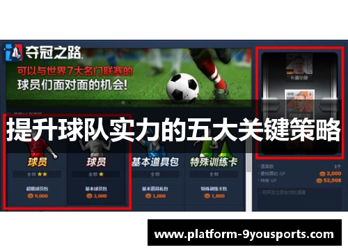 提升球队实力的五大关键策略